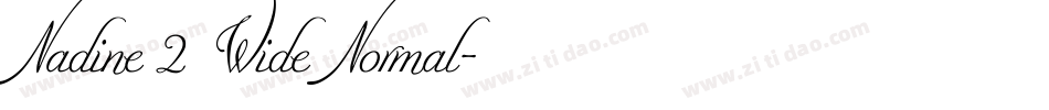 Nadine 2 Wide Normal字体转换